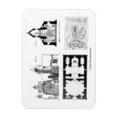 Sint-Bartholomew klooster, verdieping en dwarsplan Magneet (Verticaal)