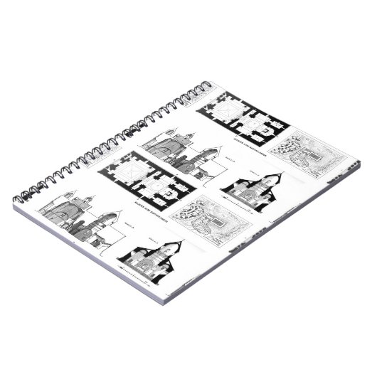 Sint-Bartholomew klooster, verdieping en dwarsplan Notitieboek (Linkerzijde)