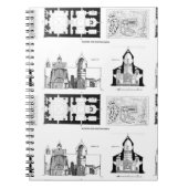 Sint-Bartholomew klooster, verdieping en dwarsplan Notitieboek (Voorkant)