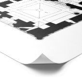 Sint-Bartholomew klooster, verdieping en dwarsplan Poster (Hoek)