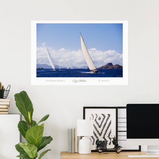 Sint-Barth's Bucket Regatta poster (Thuiskantoor)