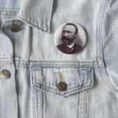 Sint Bartolo Longo Apostel van de Rozenkrans Ronde Button 5,7 Cm (In situ)