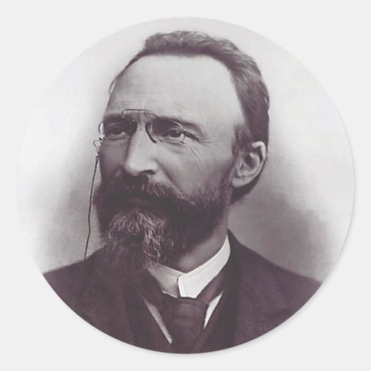 Sint Bartolo Longo Apostel van de Rozenkrans Ronde Sticker (Voorkant)