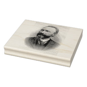 Sint Bartolo Longo Apostel van de Rozenkrans Rubberstempel