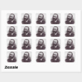Sint Bartolo Longo Apostel van de Rozenkrans Vierkante Sticker (Vel)