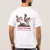 Sint-Baseball Rally Squirrel Funny T-shirt (Achterkant)