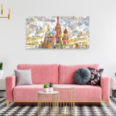 Sint-Basiliskathedraal van Mirsat Karabel Canvas Afdruk (Insitu (Woonkamer))