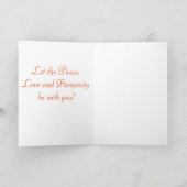 Sint-Basiliuskathedraal in Moskou in sneeuwstorm Feestdagen Kaart (Binnen)