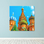 Sint-Basilkathedraal Canvas Afdruk (Insitu (Houten vloer))