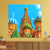 Sint-Basilkathedraal Canvas Afdruk (Insitu (Woonkamer))