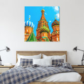 Sint-Basilkathedraal Canvas Afdruk (Insitu (Slaapkamer))