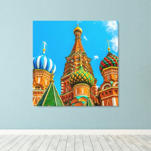 Sint-Basilkathedraal Canvas Afdruk (Insitu (Houten vloer))