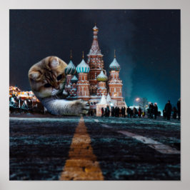 Sint-Basilkathedraal en Hosico Poster