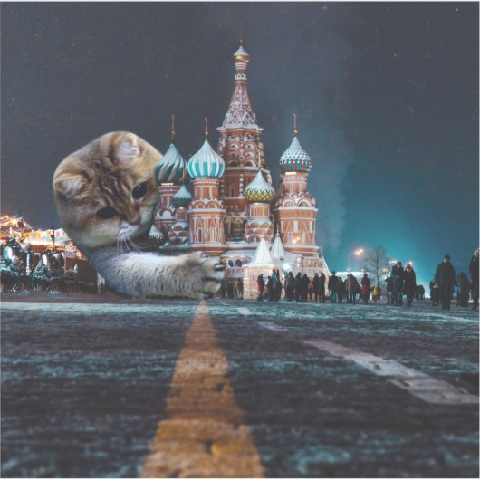 Sint-Basilkathedraal en Hosico Sticker (Voorkant)