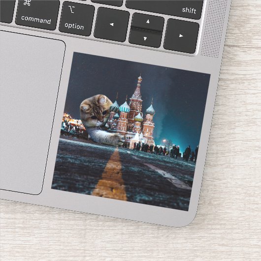 Sint-Basilkathedraal en Hosico Sticker (Detail)