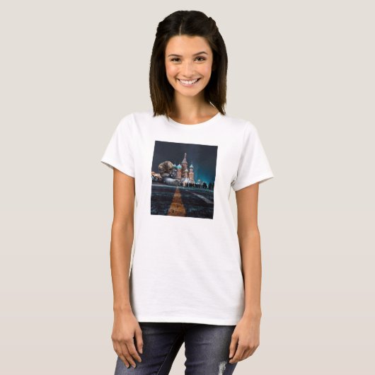 Sint-Basilkathedraal en Hosico T-shirt (Voorkant volledig)