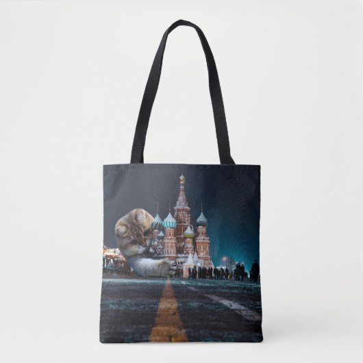 Sint-Basilkathedraal en Hosico Tote Bag (Voorkant)