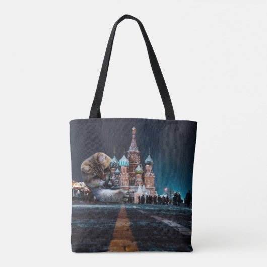 Sint-Basilkathedraal en Hosico Tote Bag (Achterkant)