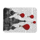 Sint-Basilkathedraal en Rode heteluchtballonnen Magneet (Horizontaal)