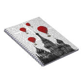 Sint-Basilkathedraal en Rode heteluchtballonnen Notitieboek (Rechterzijde)