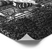 Sint-Basilkathedraal en Rode heteluchtballonnen Poster (Hoek)