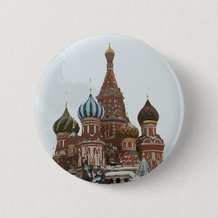 Sint-Basilkathedraal-eng Ronde Button 5,7 Cm