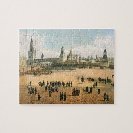 Sint-Basilkathedraal gezien vanuit het Kremlin, va Legpuzzel (Horizontaal)