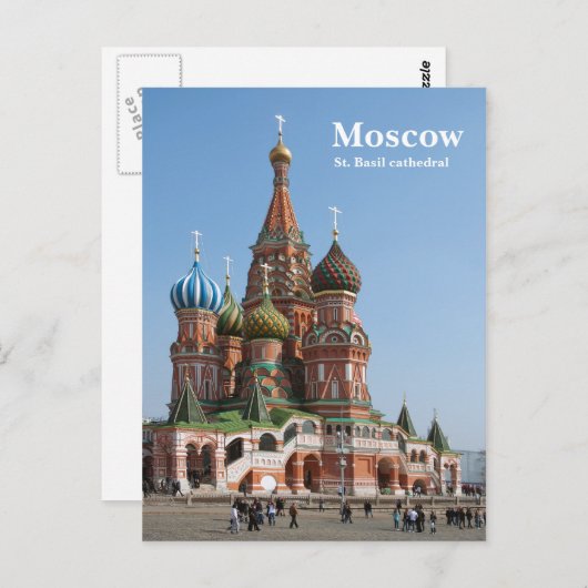 Sint-Basilkathedraal in Moskou Briefkaart (Voorkant / Achterkant)