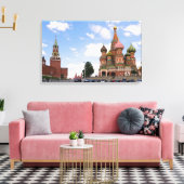 Sint-Basilkathedraal in Moskou Canvas Afdruk (Insitu (Woonkamer))