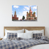 Sint-Basilkathedraal in Moskou Canvas Afdruk (Insitu (Slaapkamer))