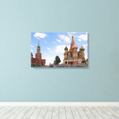 Sint-Basilkathedraal in Moskou Canvas Afdruk (Insitu (Houten vloer))