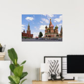 Sint-Basilkathedraal in Moskou Poster (Thuiskantoor)