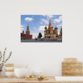 Sint-Basilkathedraal in Moskou Poster (Keuken)