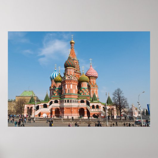 Sint-Basilkathedraal in Moskou Poster (Voorkant)