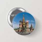Sint-Basilkathedraal in Moskou Ronde Button 5,7 Cm (Voorkant /achterkant)