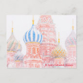 Sint-Basilkathedraal in Snowstorm Briefkaart (Voorkant)