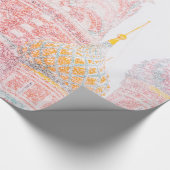 Sint-Basilkathedraal in Snowstorm Cadeaupapier (Hoek)