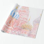 Sint-Basilkathedraal in Snowstorm Cadeaupapier (Uitgerold)