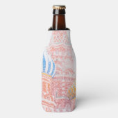 Sint-Basilkathedraal in Snowstorm Flesjeskoeler (Fles Voorkant)