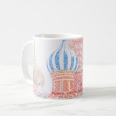 Sint-Basilkathedraal in Snowstorm Koffiemok (Voorkant links)