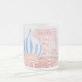 Sint-Basilkathedraal in Snowstorm Matglas Koffiemok (Center)