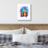 Sint-Basilkathedraal Moskou-Rusland Architectuur Canvas Afdruk (Insitu (Slaapkamer))