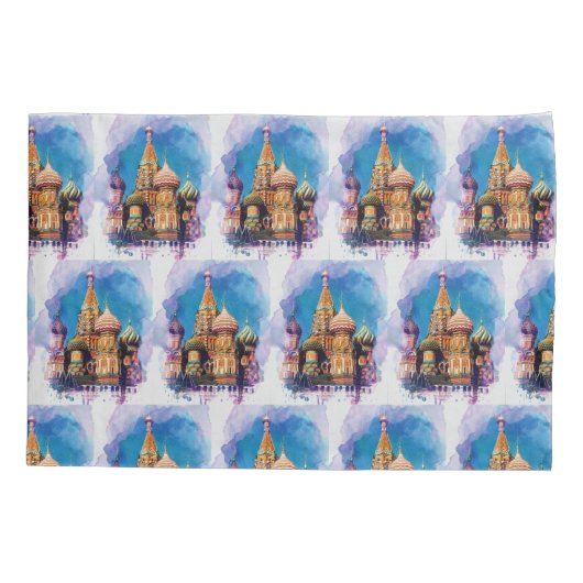 Sint-Basilkathedraal Moskou-Rusland Architectuur Kussensloop (Achterkant)