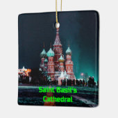 Sint-Basilkathedraal, Moskou, Rusland Keramisch Ornament (Links)