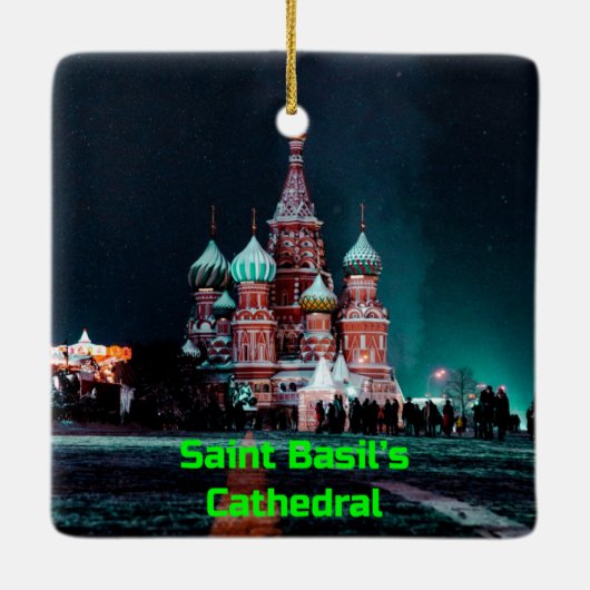 Sint-Basilkathedraal, Moskou, Rusland Keramisch Ornament (Achterkant)