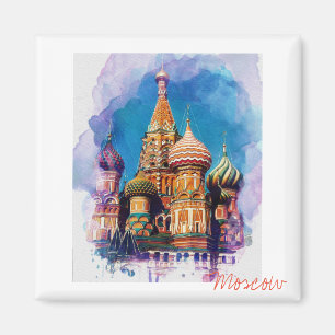Sint-Basilkathedraal Moskou Rusland Magnet