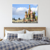 Sint-Basilkathedraal. Rode Plein Moskou Rusland Canvas Afdruk (Insitu (Slaapkamer))