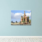 Sint-Basilkathedraal. Rode Plein Moskou Rusland Canvas Afdruk (Insitu (Houten vloer))