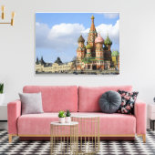 Sint-Basilkathedraal. Rode Plein Moskou Rusland Canvas Afdruk (Insitu (Woonkamer))
