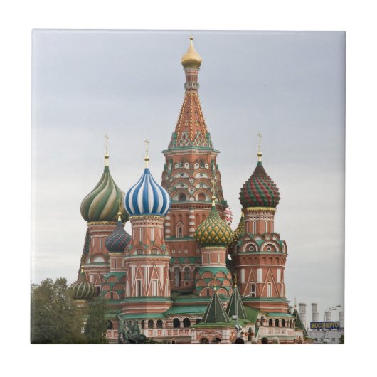 Sint-Basilkathedraal. Rode Plein Moskou Rusland Tegeltje (Voorkant)